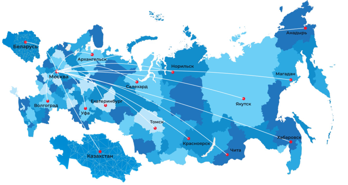 Карта доставки